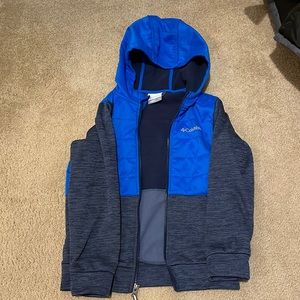 Columbia kids fleece zip hoodie Small